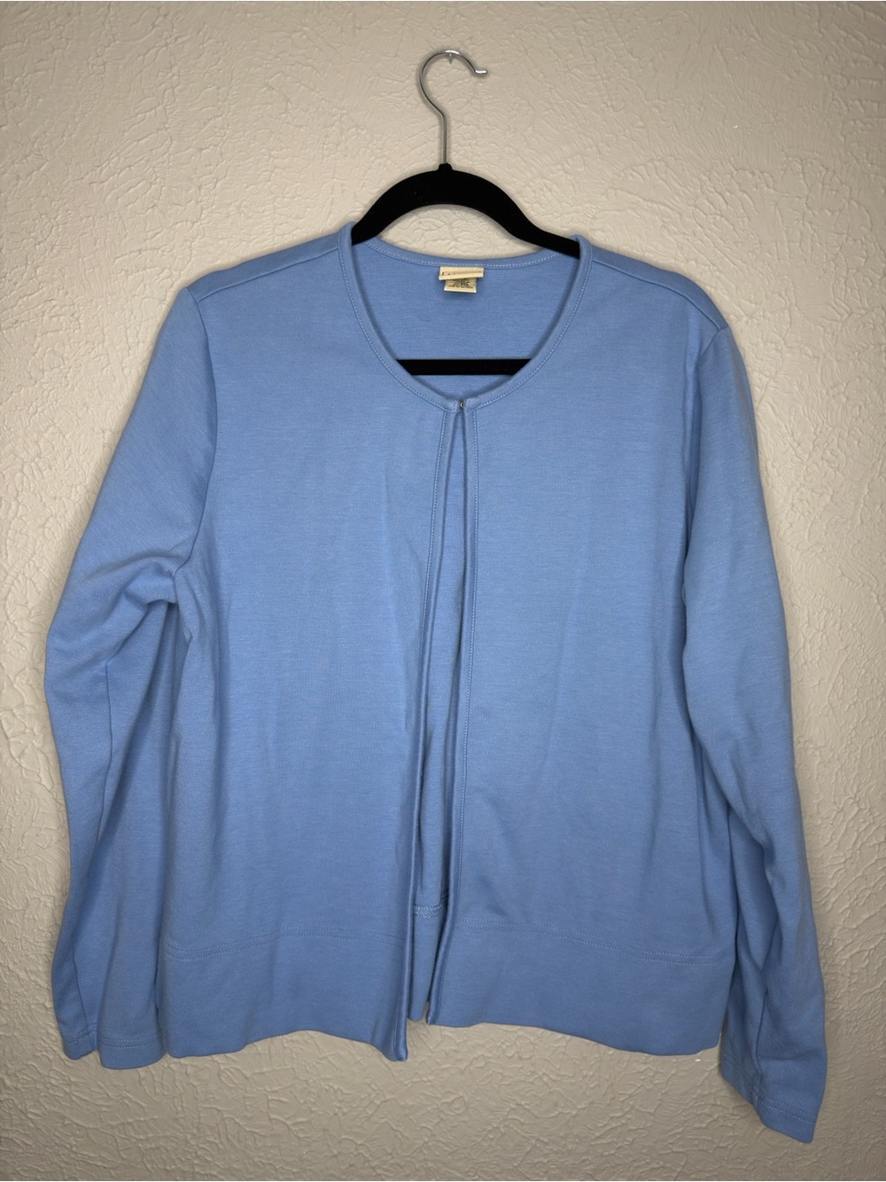 L.L. Bean Powder Blue Women’s Zip-Front Cardigan